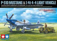 North American P-51D Mustang & 1/4-ton 4x4 Light Vehicle Set - Image 1