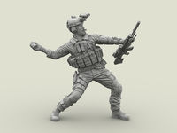 US NAVY SEAL #3 with FN SCAR Mk17 and M79 