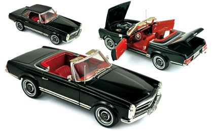 輝く高品質な - (black) 1967 SL 230 Benz Mercedes Die-cast Norev - model Androidタブレット本体