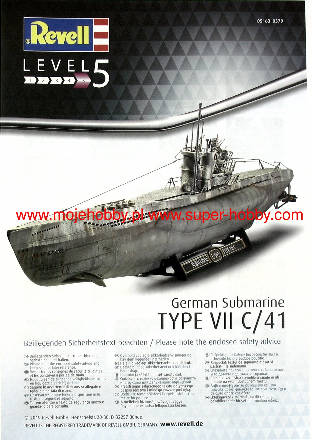 Platinum Limited Edition Revell GmbH 05163 5163 German U-Boot Type VII C/41 
