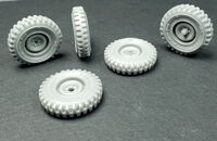 FJ43 Wheels set type 2 (military pattern) for AK kit - Image 1