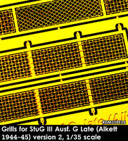 Grills For StuG III Ausf. G Late (Alkett 1944-45) - Version 2