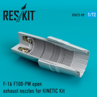 F-16 F100-PW open exhaust nozzles for  KINETIС Kit - Image 1