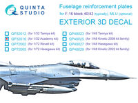 General Dynamics F-16 Block 40/42 - Reinforcement Plates (for Academy kits) - Image 1