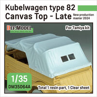 Kubelwagen Type 82 Canvas Top-Late (For Tamiya) - Image 1