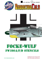 Fw-190A,F D Airframe Stencils