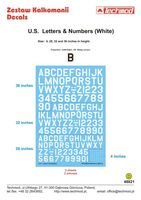 U.S. Letters & Numbers white - Image 1