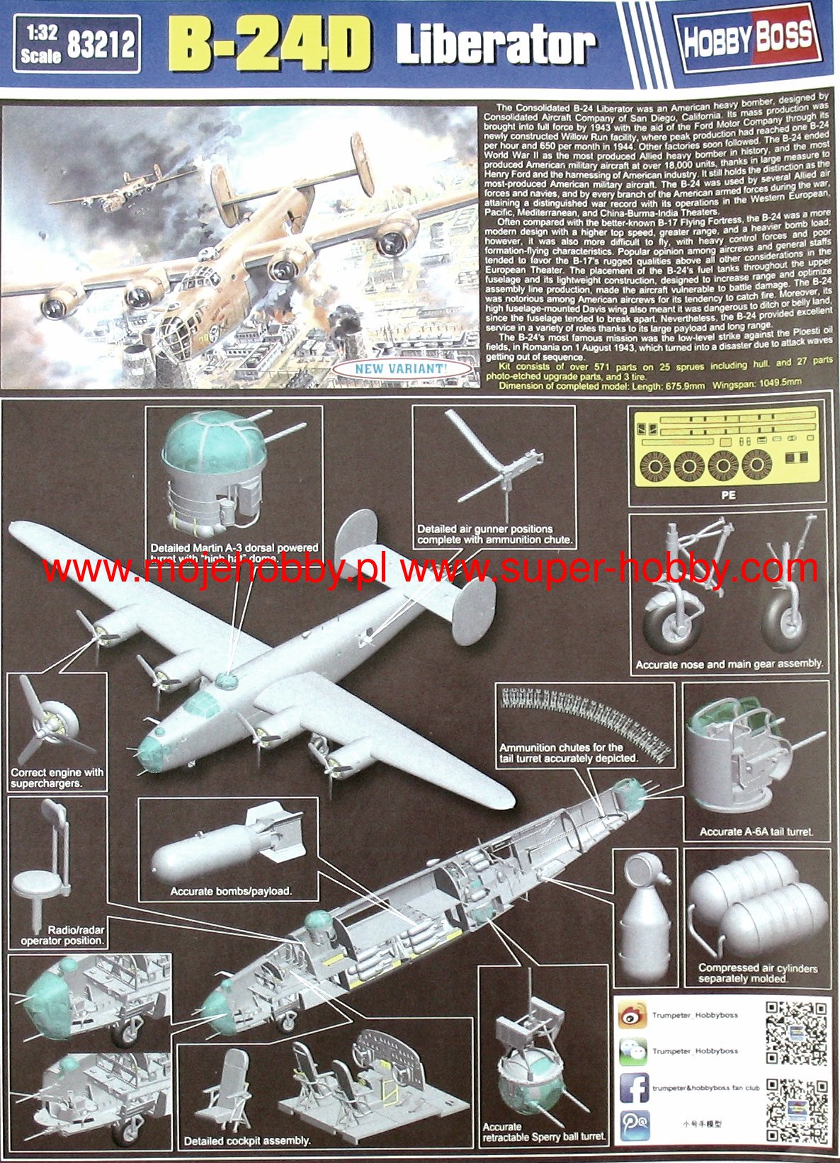 B 24d Liberator Hobby Boss 212 B 24d Liberator Hobby Boss 212