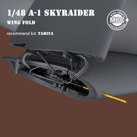 Douglas A-1 H/J Skyraider - 3D-Printed Wing Fold with Metal Gun Barrels (for Tamiya kits)