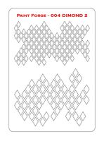 Diamonds 2 Stencils M (size 14.0cm x 9.8cm) - Image 1