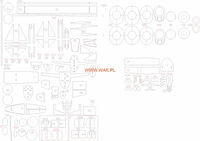 P-38H/J Lightning - Laser Cut Parts