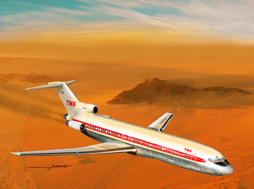 Boeing 727-200 TWA Mach2 -GP111TWA