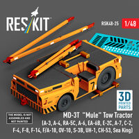 MD-3T Mule Tow Tractor (A-3, A-4, RA-5C, A-6, EA-6B, E-2C, A-7, C-2, F-4, F-8, F-14, F/A-18, OV-10, S-3B, UH-1, CH-53, Sea King) (3D Printed Model Kit) - Image 1