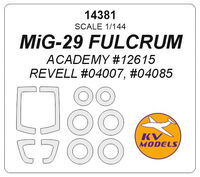 MiG-29 FULCRUM (ACADEMY, REVELL) + wheels masks - Image 1