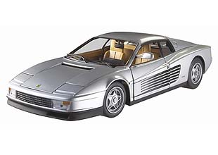 Ferrari Testarossa (silver) - Die-cast model - Hot Wheels J2928