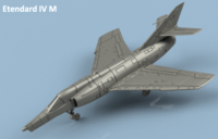 Etendard IV M unfolded wings with armament (5 planes)