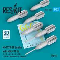 M-117R GP Bombs With MAU-91 Fin (6 pcs) (F-105, F-111, A-4 ,F-4, F-5, F-104, F-100, A-1 Skyraider, B-52, Canberra)