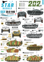 StuG III Ausf C/D Star Decals 35-842 Waffen-SS StuG #1 1/35 Ausf F and Ausf G 