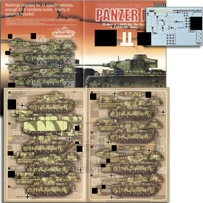 Das Reich and Wiking Panzer III Ausf J/ L/ Ms Echelon Fine Details