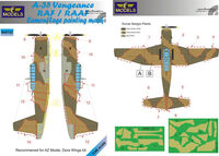 A-35 Vengeance RAF / RAAF Camouflage Painting Mask (AZ Model, Dora Wings Kits) - Image 1