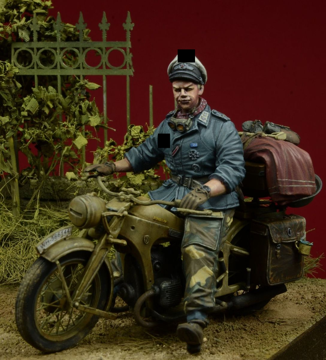 HG Division Officer Motorcycle Rider DDAY miniature studio 35080