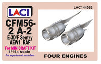 Engines CFM56-2A2 for Minicraft E-3D&EAW1 Sentry Kit (4 engines in box) - Image 1