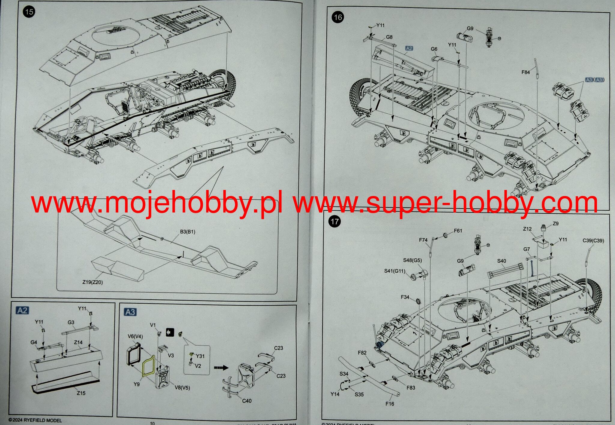 Sd.Kfz 234/2 Puma With Engine Parts Rye Field Model -RM-5110