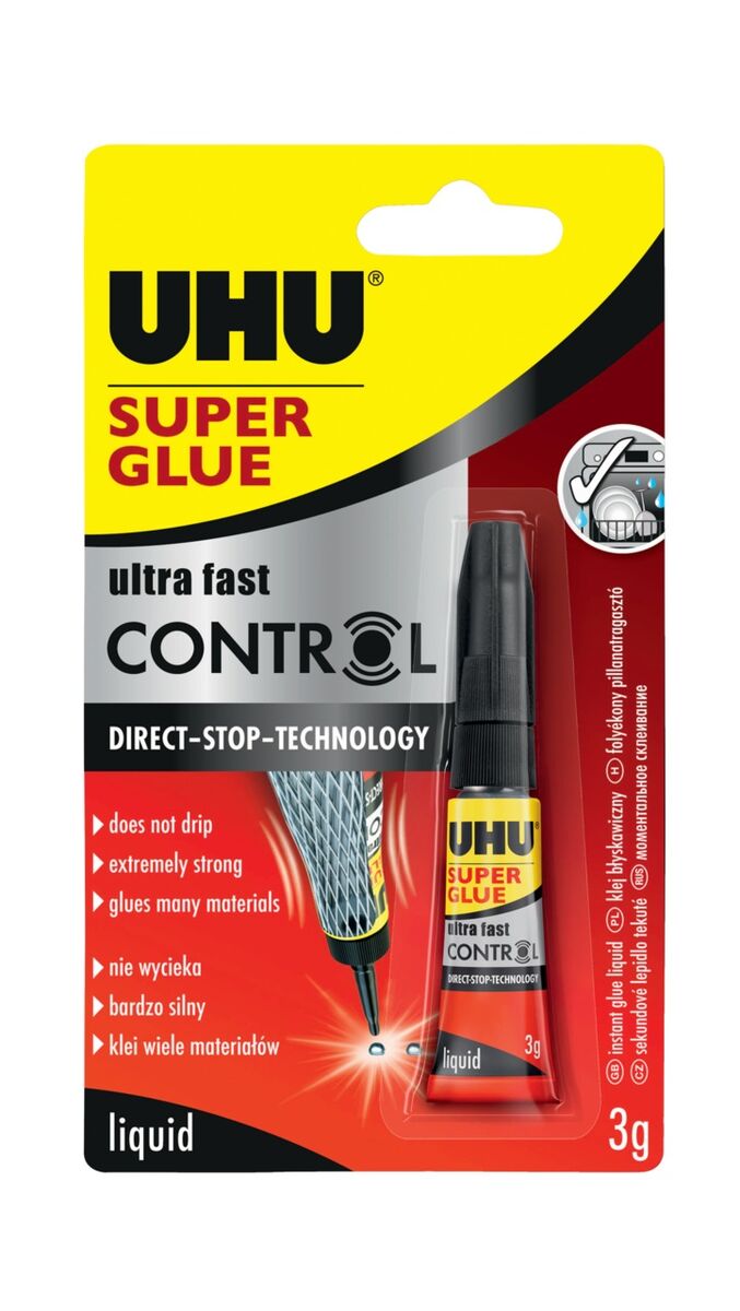 UHU Super Glue control 3g blister UHU 36015