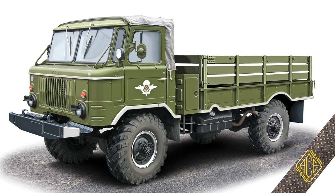 1/72 露・GAZ-66B空挺用軍用4輪駆動トラック [UA72186] - 5,192