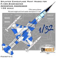 Splinter Camouflage Paint Masks For F-104 Starfighter Aerospace Aggressor