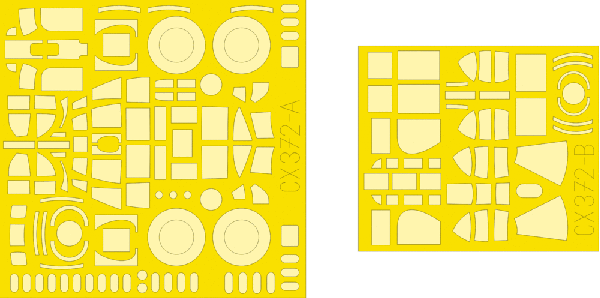 Eduard 1/72 Scale Masks for Lancaster B Mk.II by Airfix - CX372 Eduard 1/72 Scale Masks for Lancaster B Mk.II by Airfix - CX372