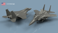 McDonnell Douglas F-15 E Strike Eagle - 3D printing (5 pcs) - Image 1