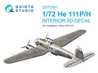Heinkel He-111 P/H - 3D-Printed & Coloured Interior on Decal Paper (for Hasegawa Kits) - Image 1