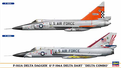 F-102A & F-106A DELTA COMBO Hasegawa 00962