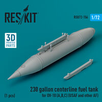 230 Gallon Centerline Fuel Tank For OV-10 (A, B, C) (USAF And Other AF) (1pc) (3D Printed) - Image 1
