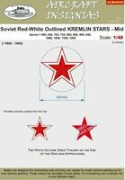 Soviet Red-White Outlined Kremlin Stars - Mid - Image 1