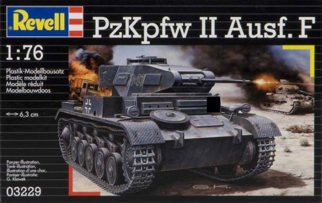 Revell WWII German Panzer PzKpfw II Ausf F 1:76 Scale Model Kit