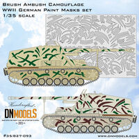 Brush Ambush Camouflage WWII German Paint Masks Set