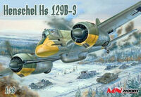 Henschel HS129B-3 with 75mm gun Hasegawa 09381