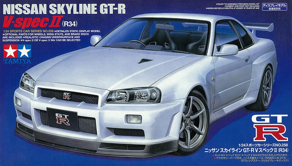 Nissan Skyline Gt R R34 V Spec Ii Tamiya