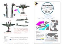 de Havilland Mosquito Mk.IV and Mk.VI - camouflage pattern paint masks (for Tamiya kits) - Image 1