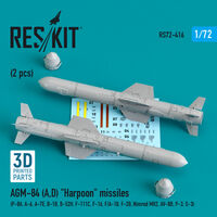 AGM-84 (A,D) "Harpoon" Missiles (2 pcs) (P-8A, A-6, A-7E, B-1B, B-52H, F-111C, F-16, F/A-18, F-20, Nimrod MR2, AV-8B, P-3, S-3)