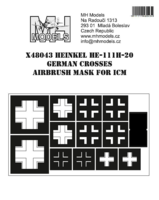 Heinkel He-111H-20 German Crosses Airbrush mask