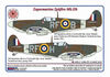 303 Squadron RAF (Polish) - Supermarine Spitfire Mk.IIb flown by Czech pilot Sgt.J.Balejka Decals (digital prints)