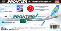 FRONTIER AIRBUS A320 NEO LIZZARD - Image 1