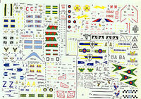 RAF / RAAFVampire F.3/FB.5/FB.9 /FG.1 Phantom andTornado GR.1/F.3 Decals - Image 1