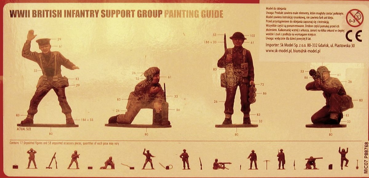 airfix multipose british infantry