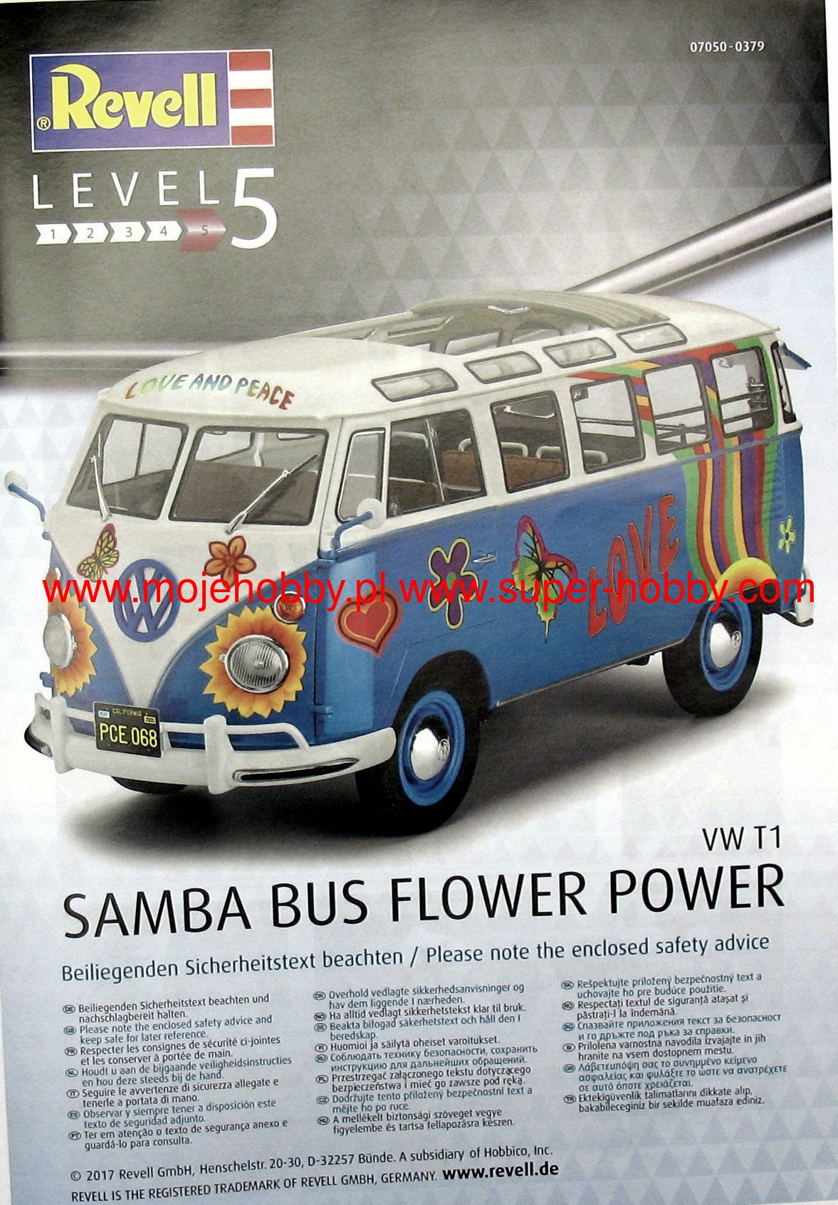 VW t1 Samba Bus Flower Power