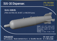 SUU-30 Dispenser.  SUU-30B/B late 4 pc.