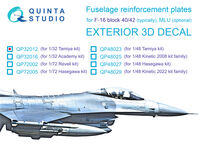 General Dynamics F-16 Block 40/42 - Reinforcement Plates (for Tamiya kits) - Image 1